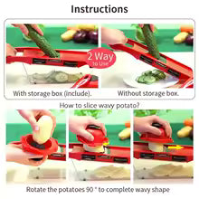 Multifunctional Shredder, Vegetable Cutter, Household Potato Shredder, Cucumber Slicer, Shredder, Vegetable Cutting Tool