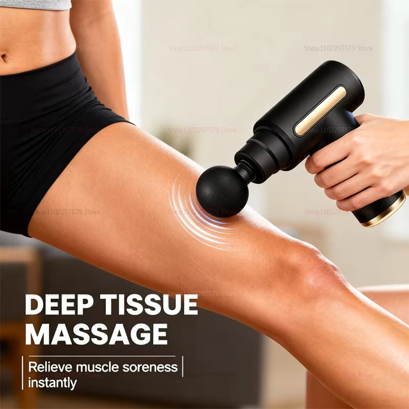 USB Mini Massage Gun Fascia Machine Muscle Relaxation Vibrating Gun Rod Massage Fitness Equipment Neck Grab Fascia Gun