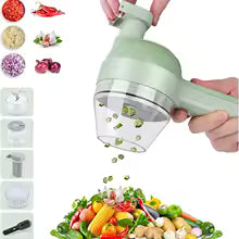 4 IN 1 Electric Vegetable Cutter Food Peel Slicer Handheld Wireless Garlic Masher Food Chopper Meat Grinder Home kitchen Mincer