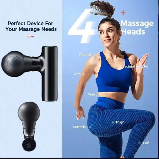 USB Mini Massage Gun Fascia Machine Muscle Relaxation Vibrating Gun Rod Massage Fitness Equipment Neck Grab Fascia Gun