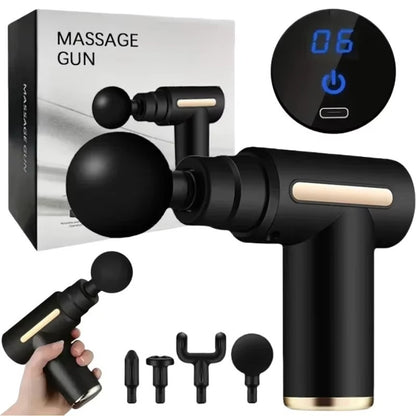 USB Mini Massage Gun Fascia Machine Muscle Relaxation Vibrating Gun Rod Massage Fitness Equipment Neck Grab Fascia Gun