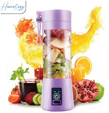 USB Rechargeable Juicer Blender 6 Blades 380ml