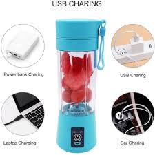 USB Rechargeable Juicer Blender 6 Blades 380ml