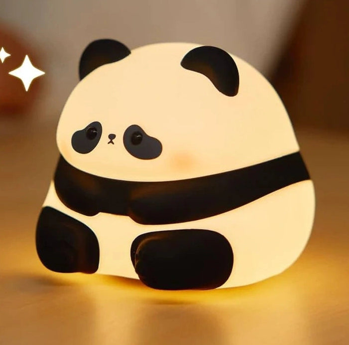 Cute Panda Silicone LED Night Lamp Light