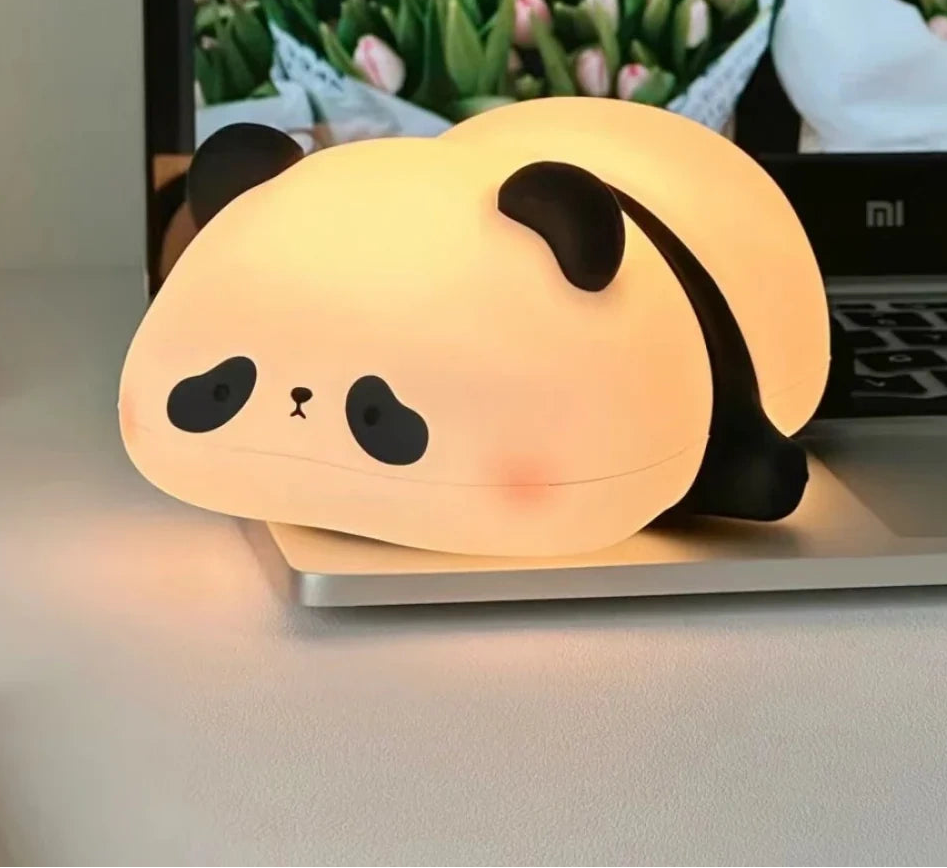 Cute Panda Silicone LED Night Lamp Light