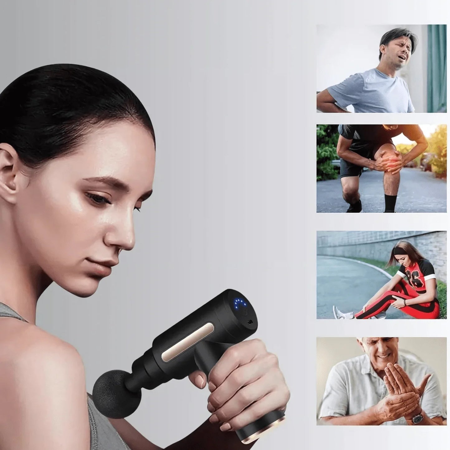 USB Mini Massage Gun Fascia Machine Muscle Relaxation Vibrating Gun Rod Massage Fitness Equipment Neck Grab Fascia Gun