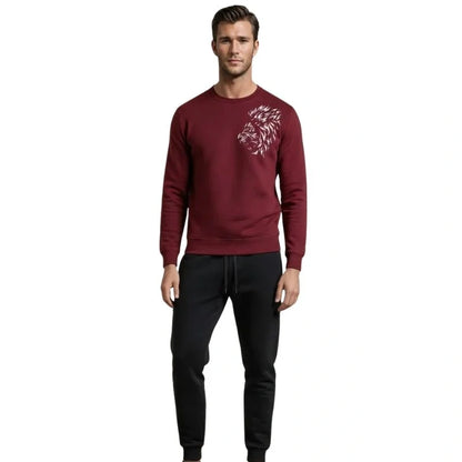 LION Printed Tracksuit Sweatshirt & Trouser | Warm & Comfortable Winter Wear | XL